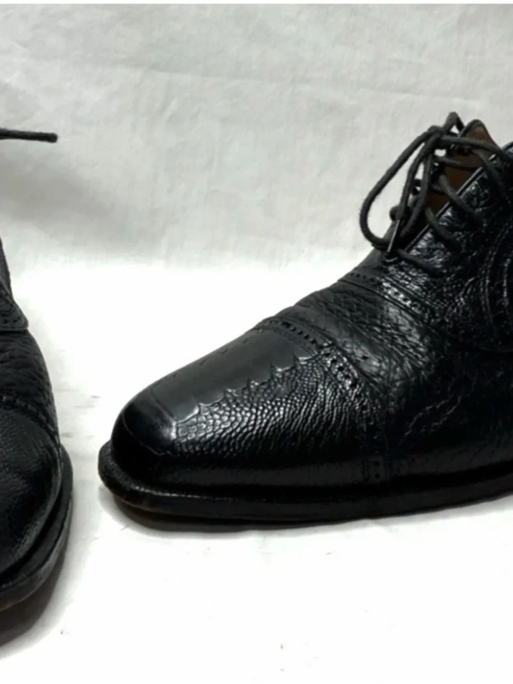 Moreschi Adrano Men’s Oxford Dress Shoes US 9 Black Made in Italy